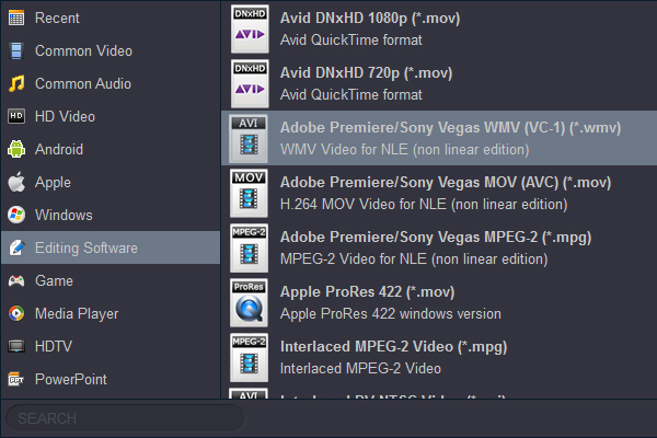 Convert MXF to Premiere Pro supported video format
