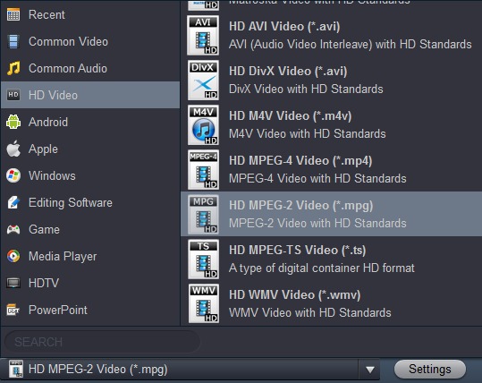 convert MXF to MPG/MPEG video format on Mac