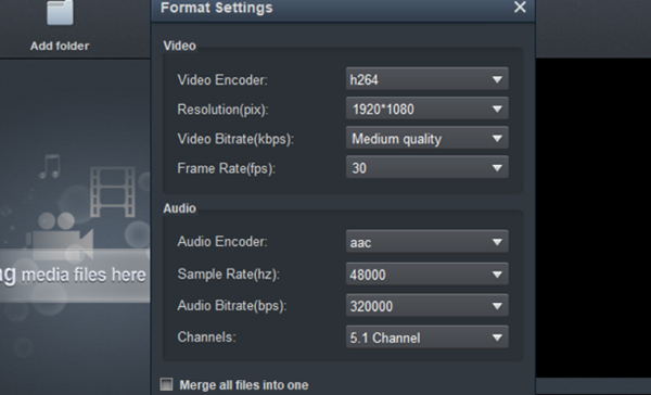 MP4 to DaVinci Resolve Converter - Settings