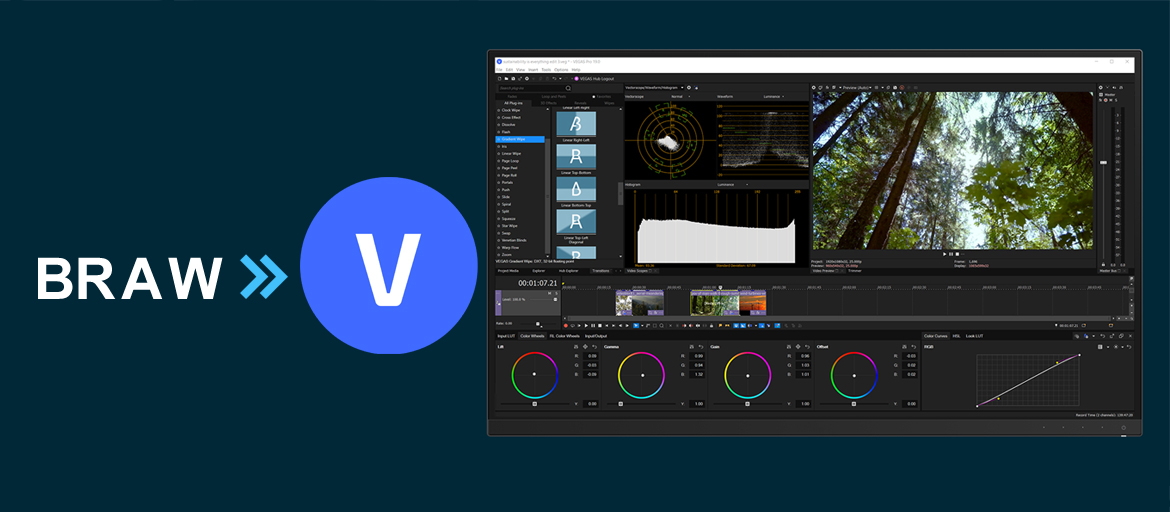 Import and edit BRAW in Vegas Pro 19