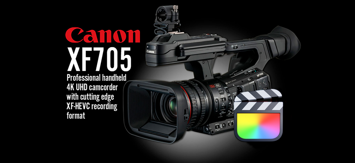 Import Canon XF705 4K H.265/MXF/XF-HEVC to Final Cut Pro